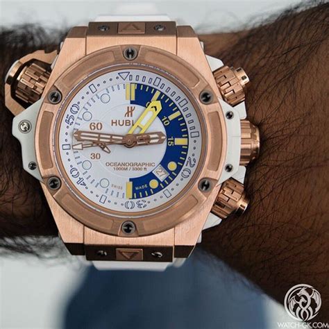 hublot oceanographic 4000m rose gold|Hublot dive watch.